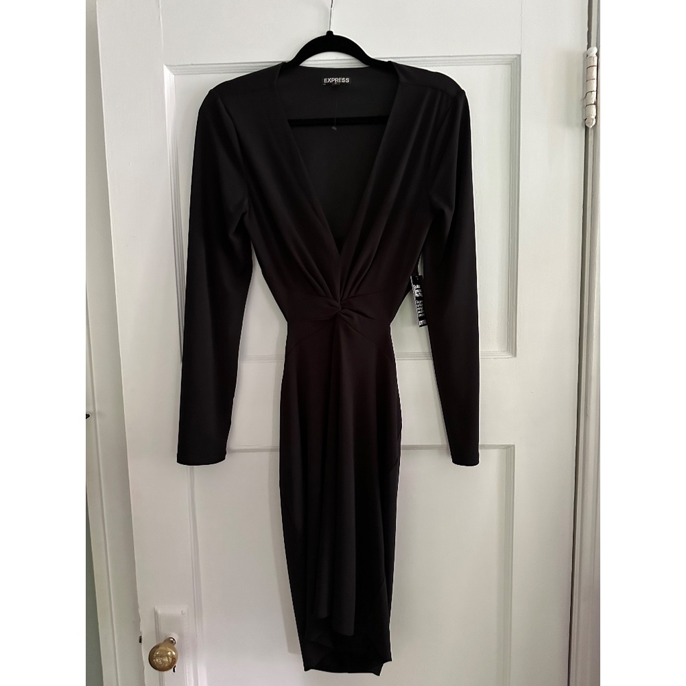 Open Back Black Dress